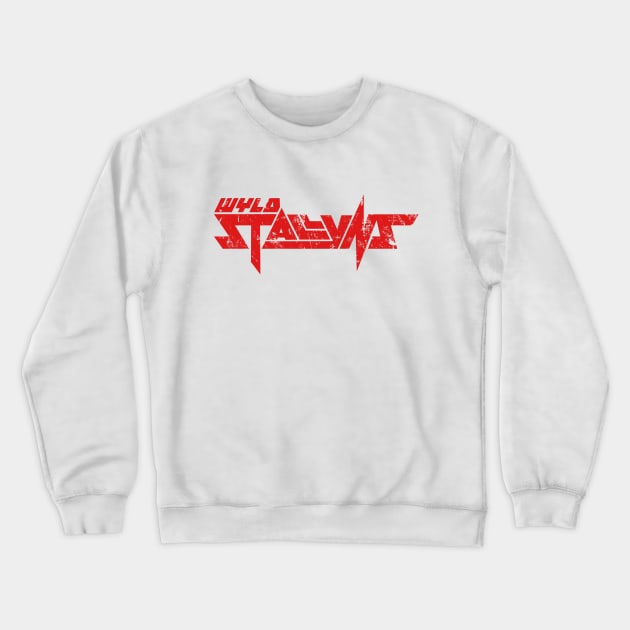 Wyld Stallyns logo Heavy Metal (distressed) Crewneck Sweatshirt by Sharkshock